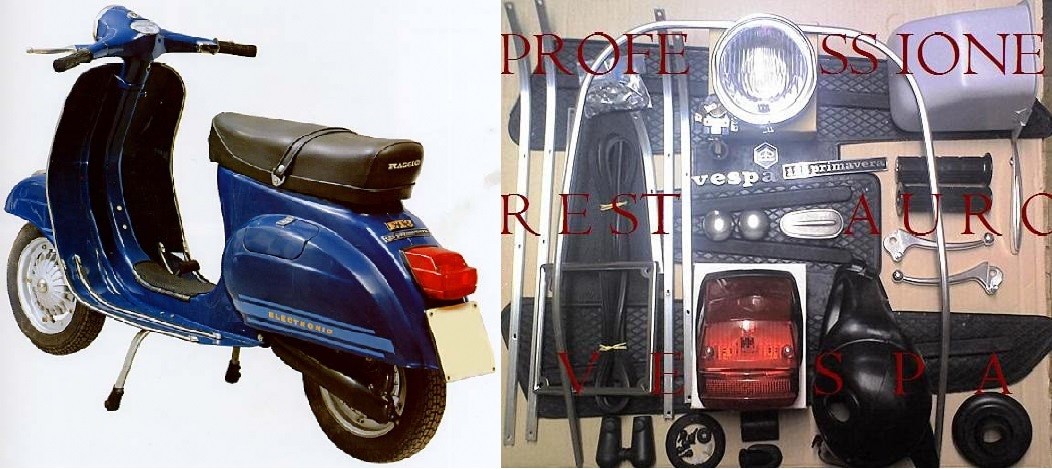 PIAGGIO VESPA 125 NUOVA PRIMAVERA ET3 KIT RESTAURO RICAMBI TELAIO