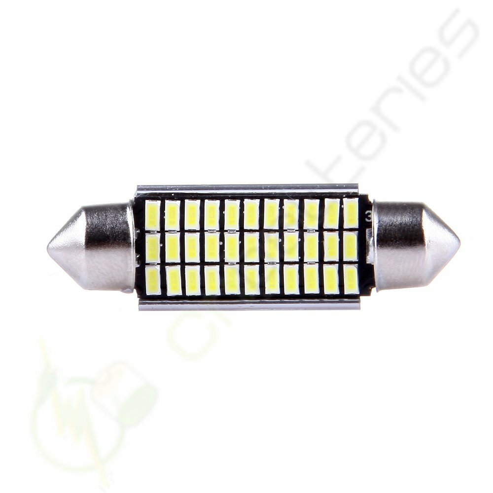 10X White 41mm Car Interior LED Light Festoon 33SMD3014 For Dome Map eBay