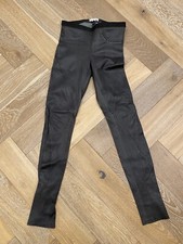 Helmut lang Black Stretch Leather Lambskin Legging Size 4