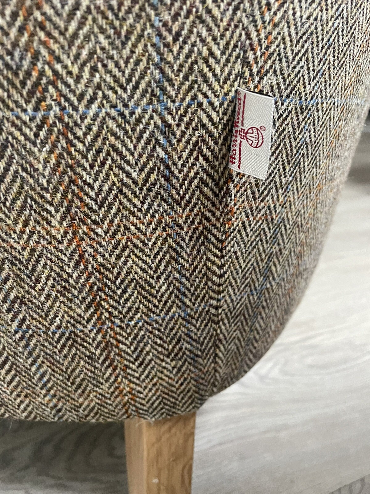 John Lewis Vintage Sofa Company Oulton Armchair Elston in Harris Tweed