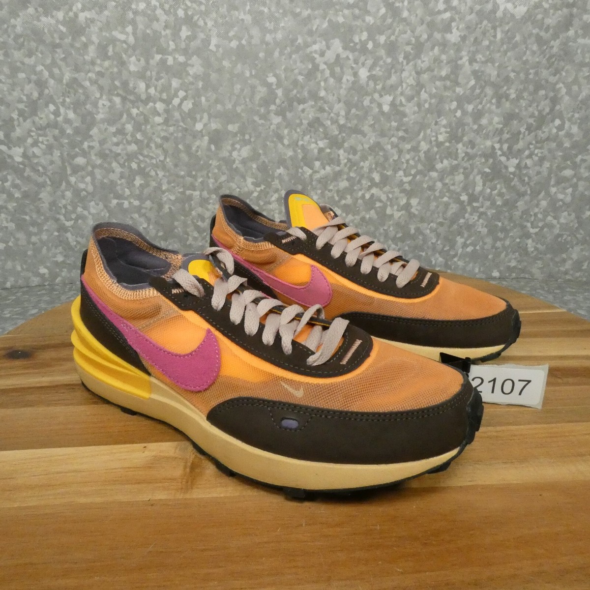 Nike Waffle One Sneakers Womens Exeter Edition Orange DM8114