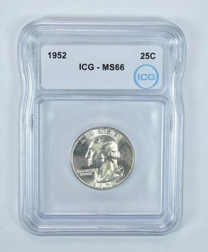 1952 Washington Quarter MS66 ICG *8095