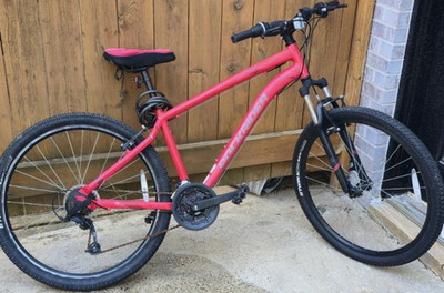 #ad Rockrider ST50 21 Speed Aluminum Mountain Bike 26quot; Medium Red V Brake $130.00