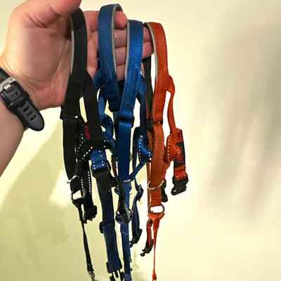 LOT ( 4) Halti Adjustable Nylon Strap Dog Harness, Size 3
