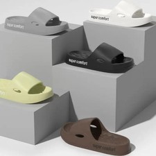 Soft Bottom Slippers for Women Home Bathroom Bath Non-slip Couple Summer