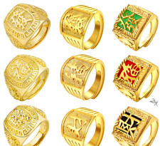 622290 Borealis yellow Open Thumb Rings Size-K Ladies Gift 7722