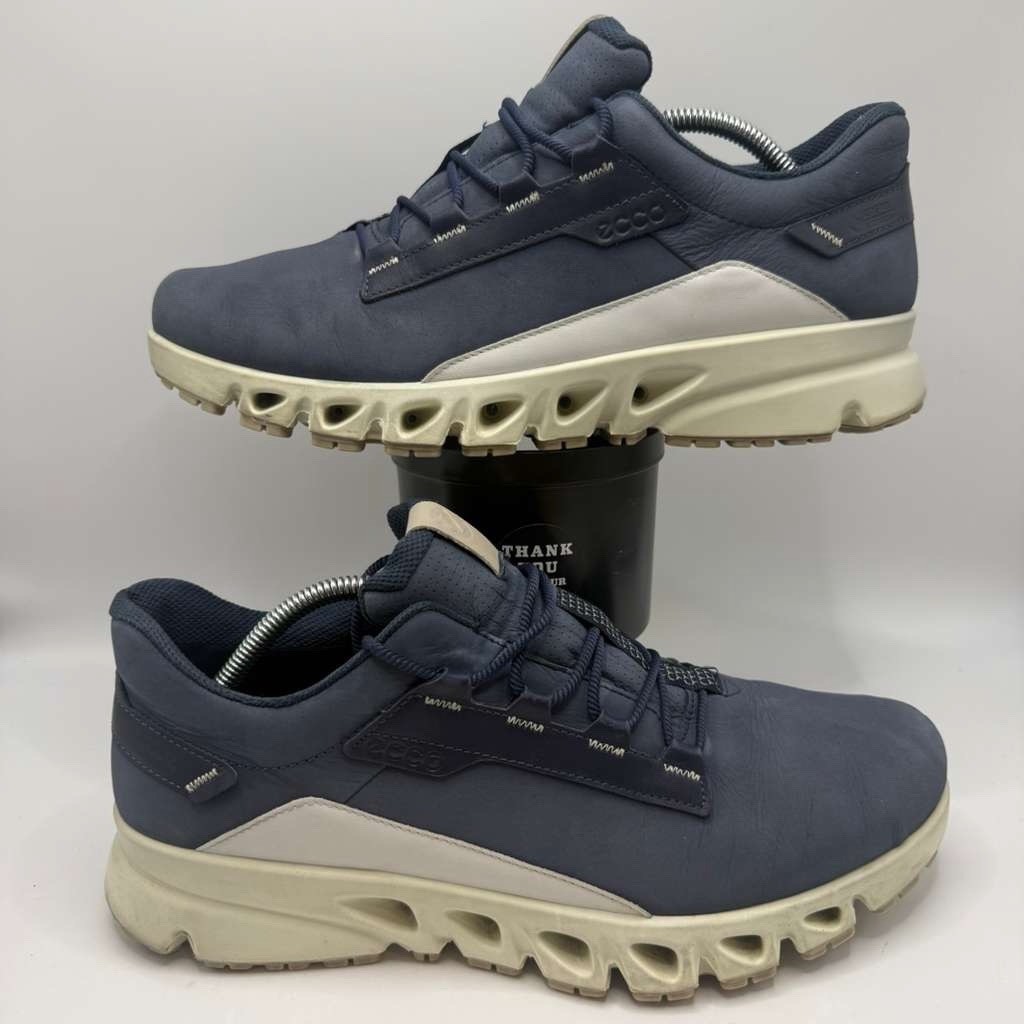 Blue Leather Spikeless Mens Size 11/11.5us