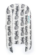 Dock A Tot Deluxe Plus Dock Baby Lounger 0-8 Months Pineapple Black White