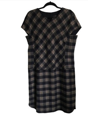 MaxMara Brown Weekend Dress Size 4 Orense Wool Black/Brown  NWT Retail $ 595
