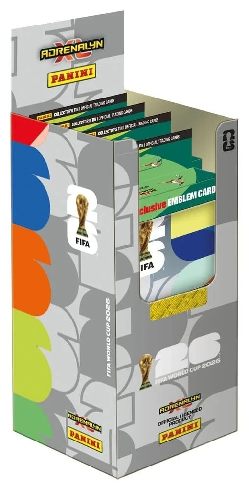 2026 Panini Adrenalyn XL FIFA World Cup Pencil Tin Display Box