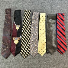 Lot Of 7 Quality Some Designer Brands Men  s Neck Tie Bundle 100 Silk
