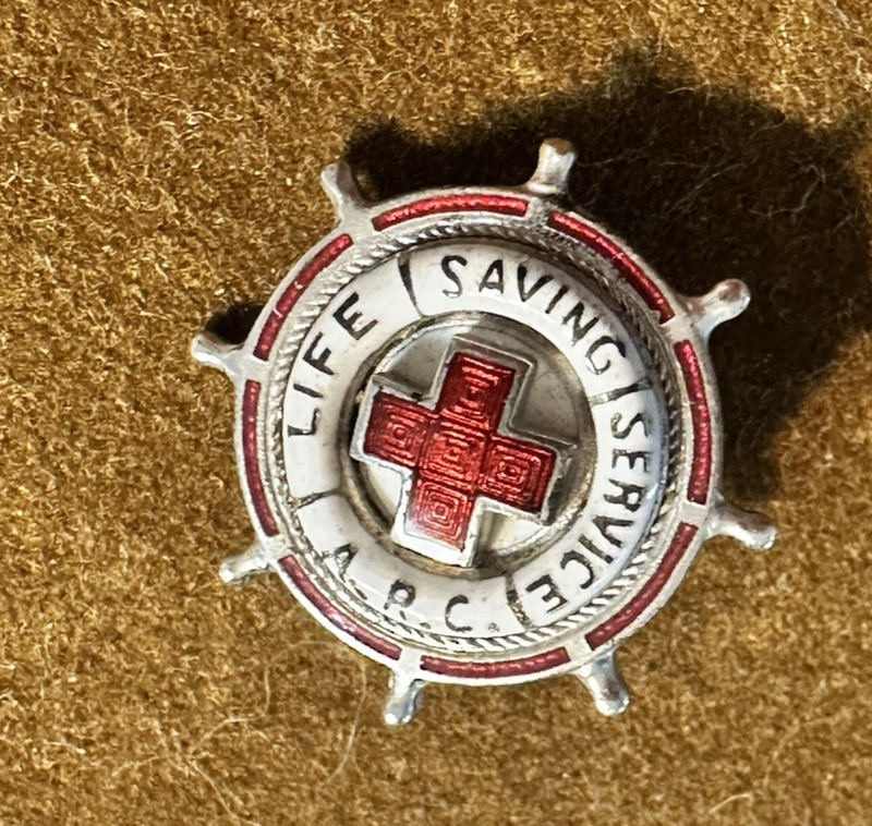 Vintage American Red Cross - Life Saving Service Life Preserver Pin - ARC Brooch