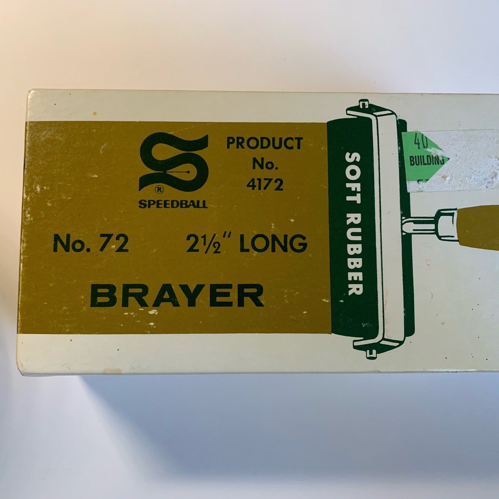 NOS Vintage Brayer #4172 Speedball Rubber Ink Roller USA 2.5” Printmaking Art
