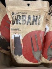 Chef Works Urban Rockford Chef's Bib Apron Steel Grey 100 Cotton Canvas NEW