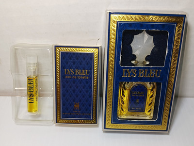 Vintage Lys Bleu EDT 5 ml / 0.17 Mini Miniature Perfume Bottle + 1.5 ML Sample