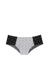 Victoria's Secret PINK No-Show Cheekster Panty Gray Print
