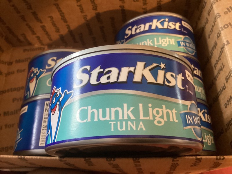 Seven  12oz. cans of StarKist Chunk Light Tuna in Water Wild Caught