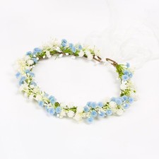 Girl Flower Crown Floral Crown Women Floral Headband Flower Headpiece Wedding...