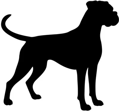  BOXER Aufkleber Boxer Autoaufkleber Folienaufkleber Boxer Silhouette #14 - Bild 1 von 3