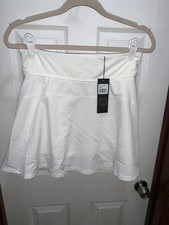 Black Clover Golf White Leto Skort Women's Size L NWT