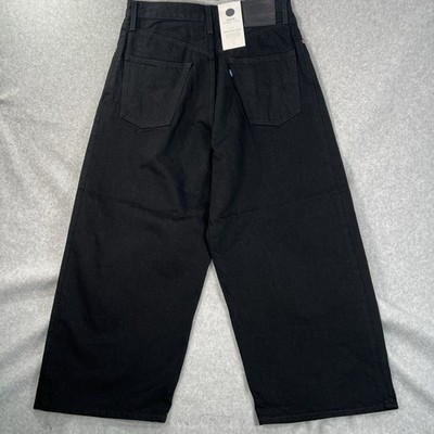 Levi's Blue Tab Jeans Japanese Wide skater Super Baggy Crop Blk