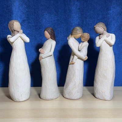 4 Large Willow Tree Angels Joy Cherish Tenderness Healing Grace Mothers Sisters