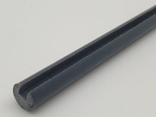 ELIA Twizy Seitenscheiben Kunststoffstab genutet grau