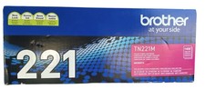 Brother Genuine TN221M Magenta Toner Cartridge Page Yield 1,400 New Sealed