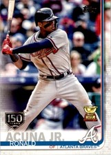 Ronald Acuna Jr 2019 Topps Gold Rookie Cup 150 Years Stamped #1