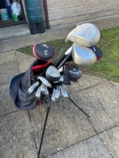 Mixed Golf Clubs And Bag