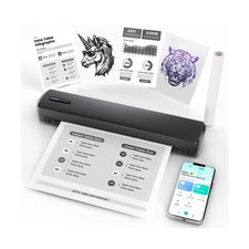 Portable Thermal Printer - Tattoo Stencil Machine - Wireless Bluetooth Inkles...