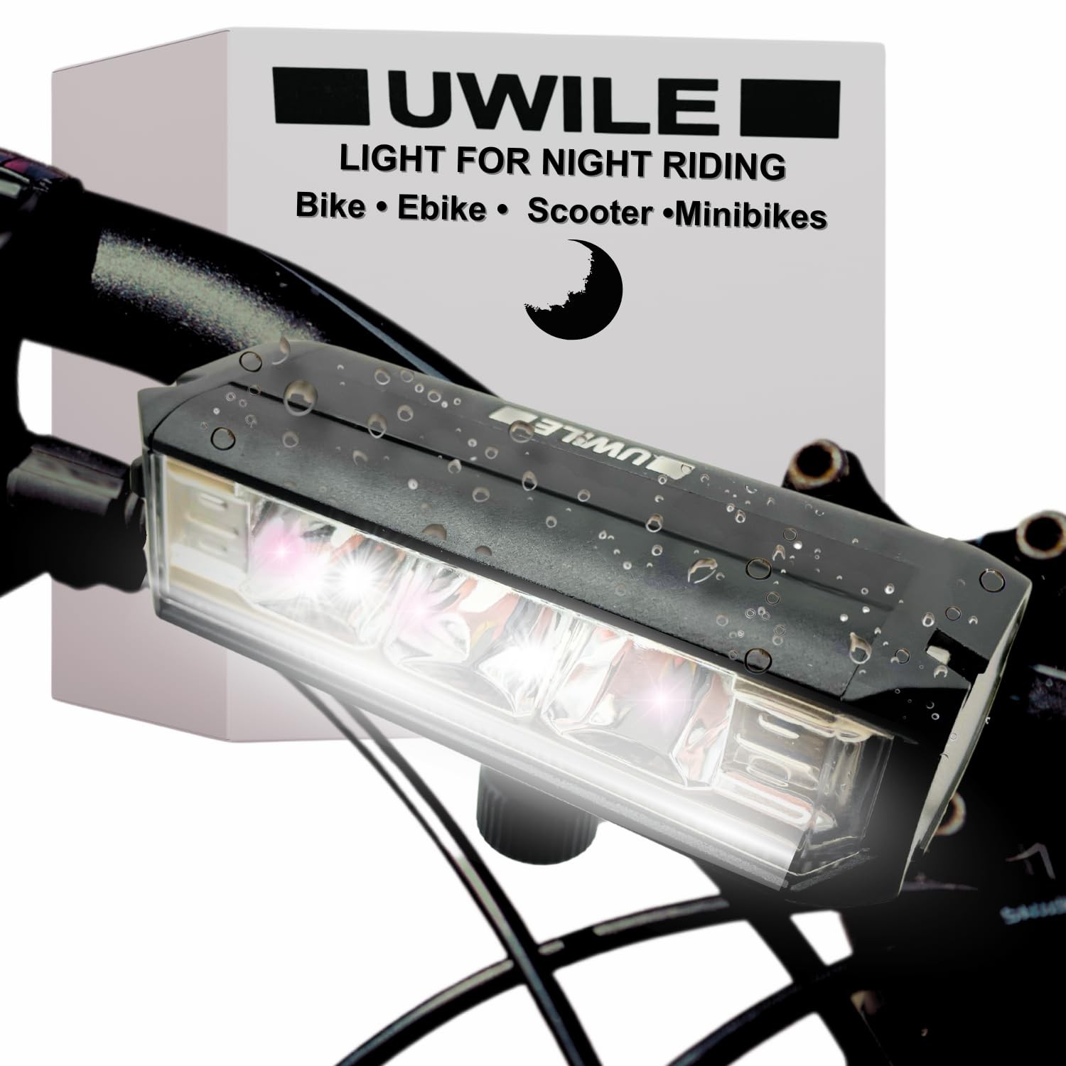 Ultra Bright Rechargeable Bike LED Light with Multiple Beam Modes for Night Riding