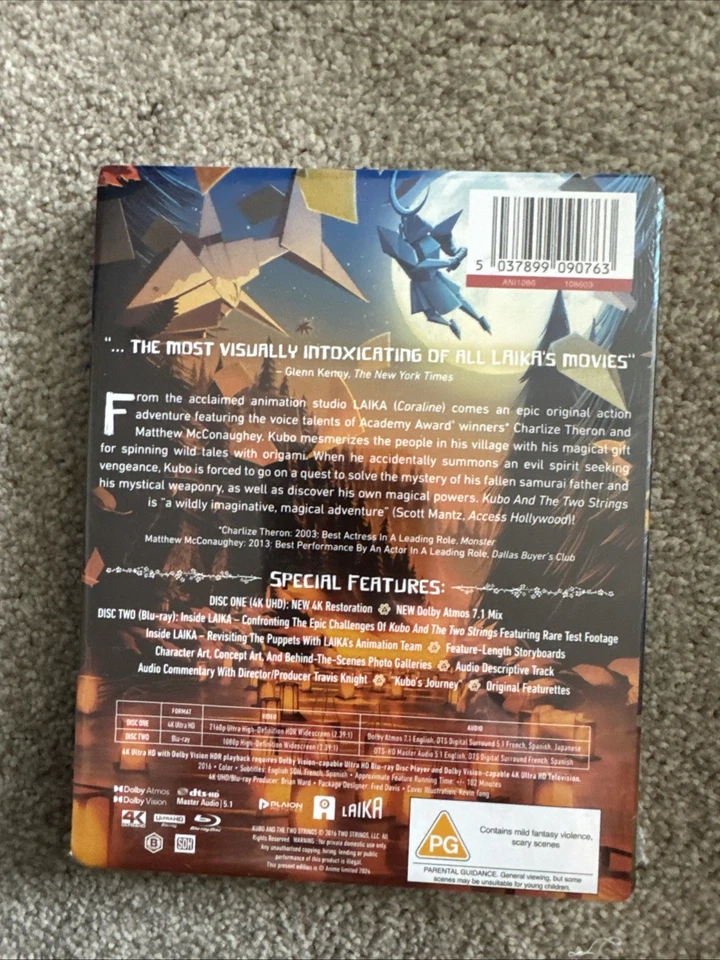 Kubo and the Two Strings 4K UHD Steelbook - Image 3 of 3