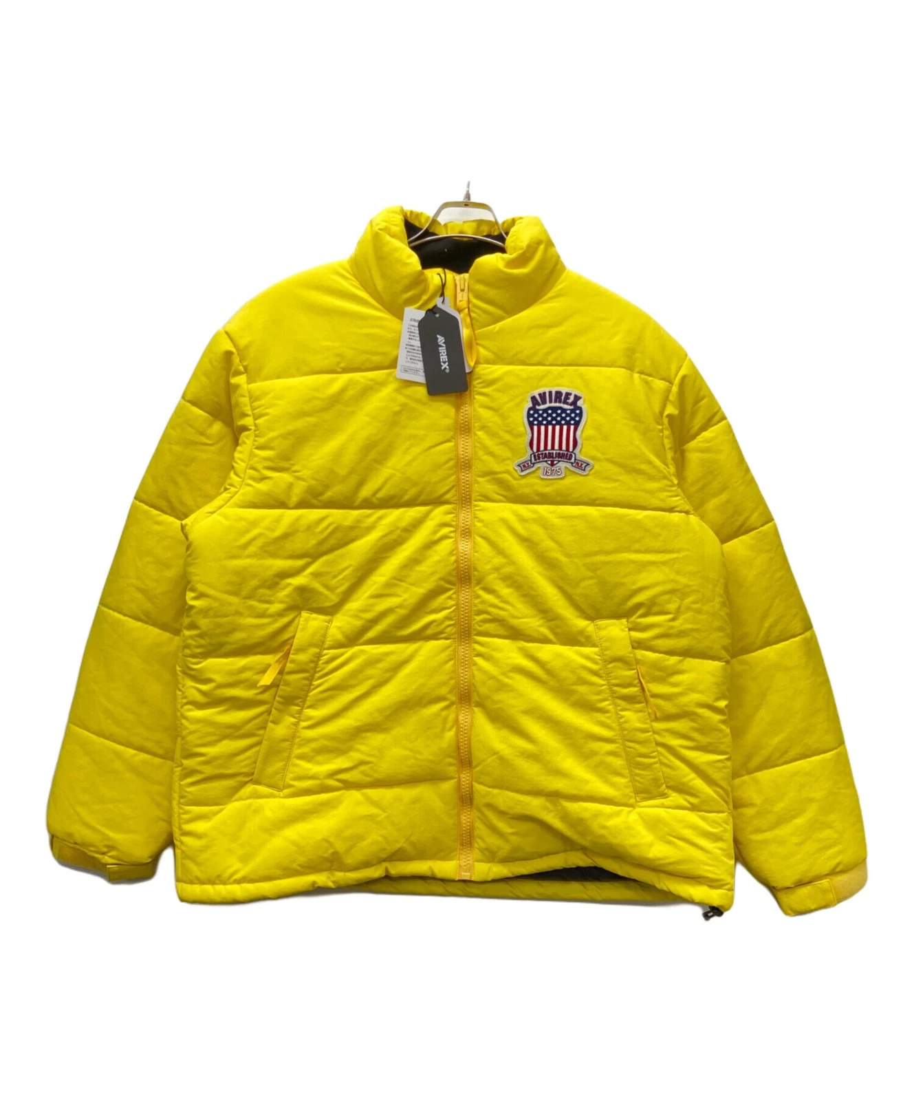 Avirex Puffer Jacket Men's Size 2XL Yellow New image 1