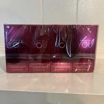 Emporio Armani Power of You Way de Eau de Parfum (.004 fl Oz) Set of 4 NEW
