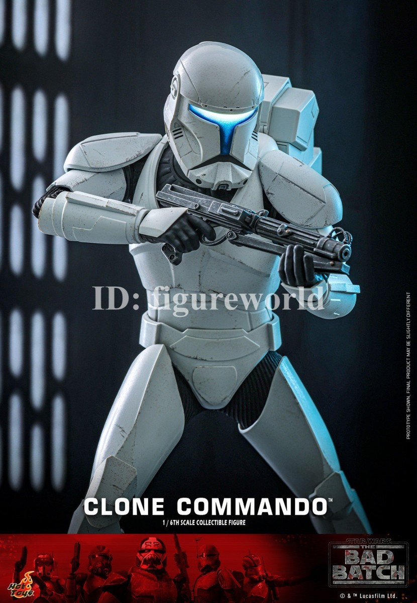 Hot Toys TMS131 1/6 Star Wars The Bad Batch Clone Commando Action