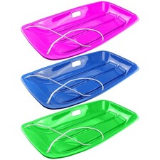 Sleigh Sledge Board Winter Toy Flyer Boys Girls Pull Rope Slider Luge Downhill