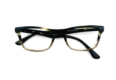 RAY-BAN RB5279 5540 GREY HORN NEW AUTHENTIC FULL RIM EYEGLASSES FRAMES 53-18-145