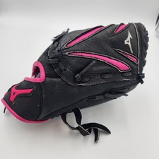 MIZUNO Finch 10" Black/Pink Right Hand Throw Leather Glove GPP 1005F1