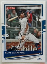 2020 Donruss RONALD ACUNA JR. #170 EL DE LA SABANA Nickname Variation Braves