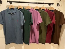 NWT Men's Classic Custom Slim Fit Cotton Mesh Polo Short Sleeve Shirt All Color