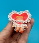 VTG 1968 LIDDLE KIDDLES LUVVY DUVVY VALENTINE HEART PIN MINI DOLL — photo 3