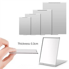 Aluminum Folding Mirror Pocket Mini Portable Makeup Mirrors Hand Small Mirror UK