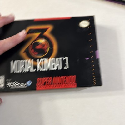 SNES Mortal Kombat III 3 (Super Nintendo) Complete CIB w/ Registration & Poster