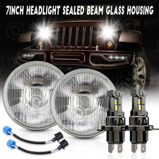 7 Inch Led Headlights Round For Jeep Wrangler Jk Lj Tj Cj Sahara Sport Rubicon