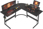 Gaming Tisch 120x120x75cm Schreibtisch mit Monitorständer Eckschreibtisch L Form