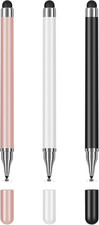 3-Pack Tablets Stylus Pen for All Touchscreen with Precision Disc Tip, 2-In-1 Un