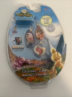 New 2008 Disney Fairies Pixie Hollow Clickables Fairy Rosetta s Charms #21501