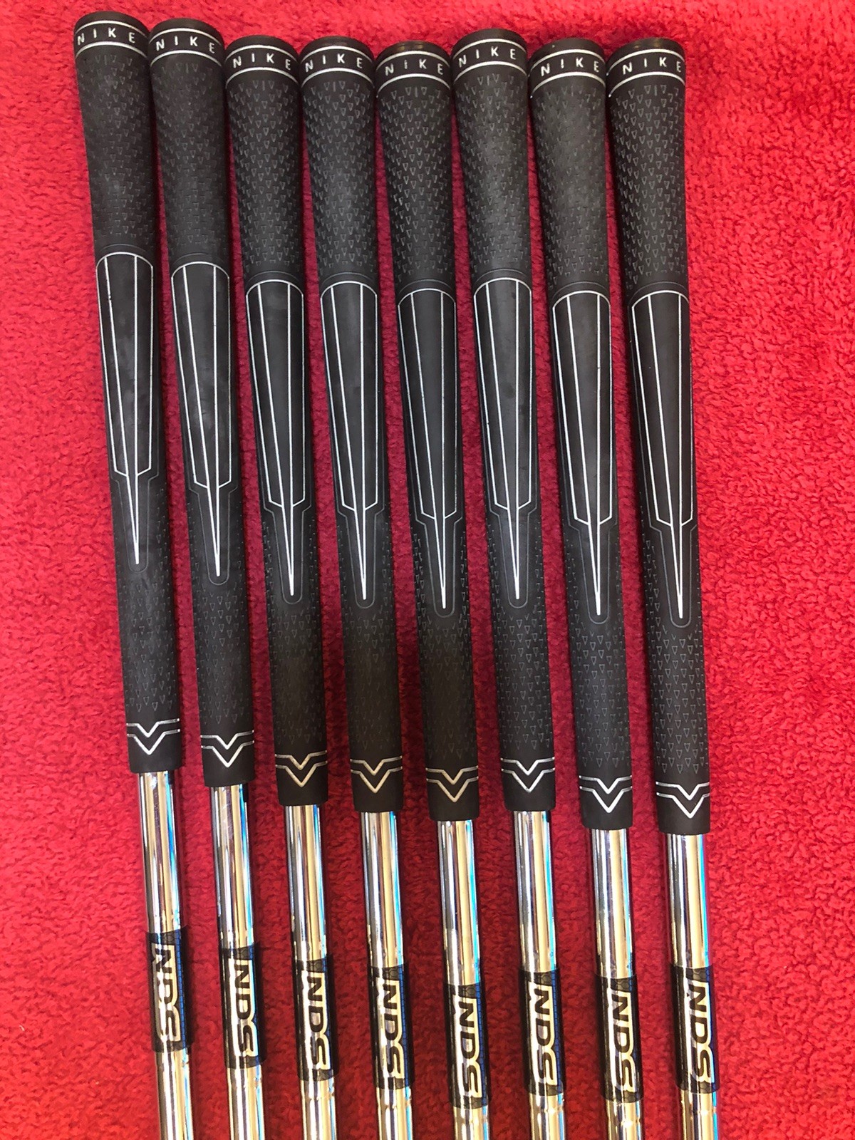 Nike NDS Iron Set 3-PW UNIFLEX True Temper Steel Shafts  All Original Nike Grips