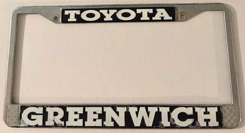 Greenwich Toyota Dealership Booster License Plate Frame Connecticut